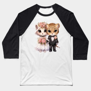 Jaguar Couple Gets Married Baseball T-Shirt